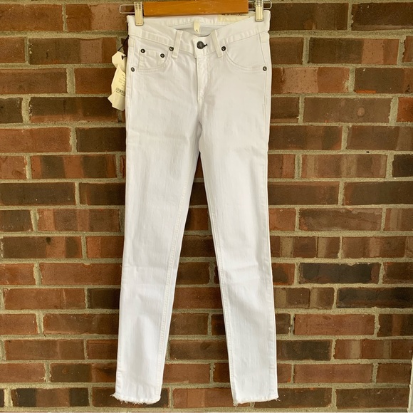 Rag & Bone White Capri Skinny Jeans Women’s Size 23 in NEW - Picture 1 of 8